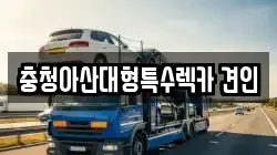충청아산대형특수렉카 견인
