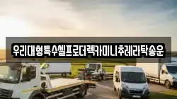 우리대형특수셀프로더렉카미니추레라탁송운