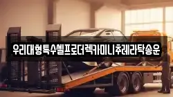 우리대형특수셀프로더렉카미니추레라탁송운
