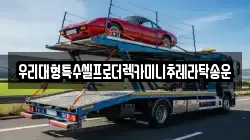 우리대형특수셀프로더렉카미니추레라탁송운
