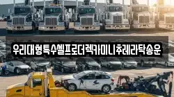 우리대형특수셀프로더렉카미니추레라탁송운