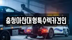 충청아산대형특수렉카견인