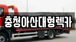 충청아산대형렉카