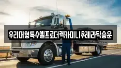 우리대형특수셀프로더렉카미니추레라탁송운