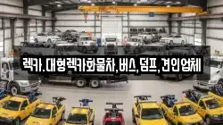 렉카.대형렉카화물차,버스,덤프,견인업체