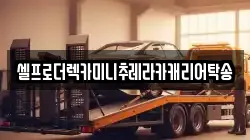 셀프로더렉카미니추레라카캐리어탁송